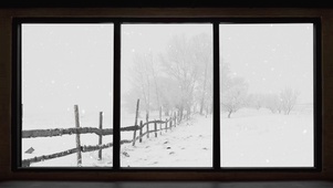 4K冬季降雪视窗