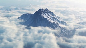 唯美壮观云雾缭绕山川