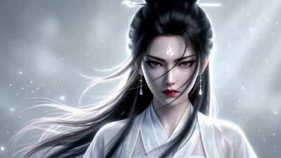 清冷仙气古风白衣美人
