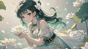 睡莲少女