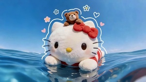 水面可爱Kitty