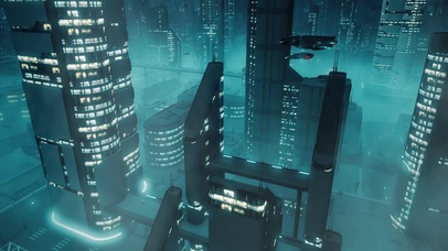 动态超清60帧赛博朋克未来世界