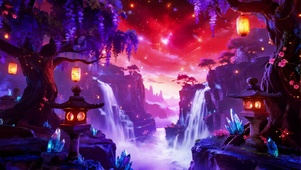梦幻瀑布