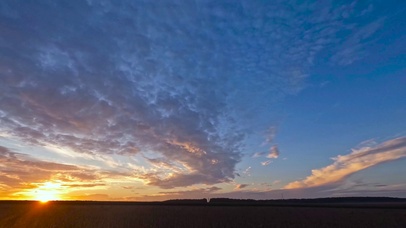 唯美天空日出延时