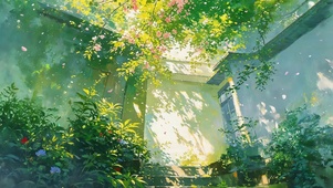 唯美的绿叶
