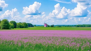 风车花田