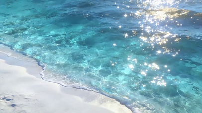 碎金浅蓝海