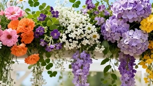 护眼花草树木带鱼屏