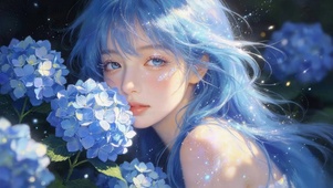 绣球花女孩