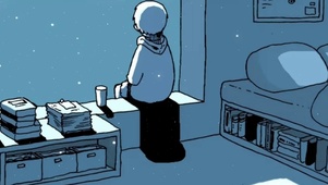 窗台上的少年