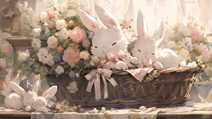 花篮兔子