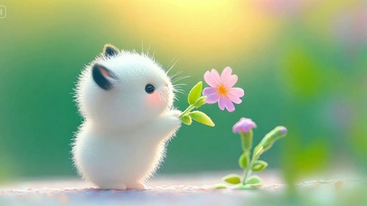 送花的小兔子