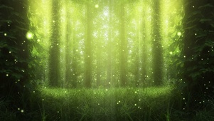 绿色养眼荧光树林