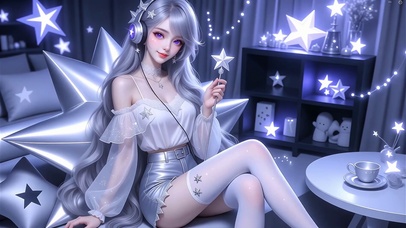 纯欲银发美女高清4k