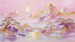 金绣山河粉月松亭