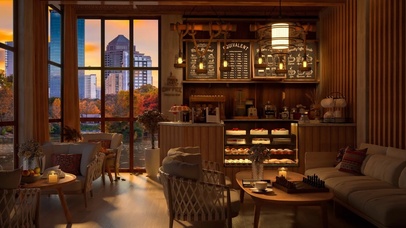 秋季舒适咖啡厅