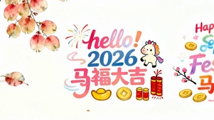 2026马到成功双屏带鱼屏