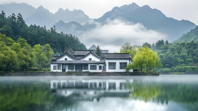 湖边小屋