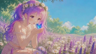 少女与蝴蝶