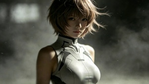 氛围感短发机甲美少女