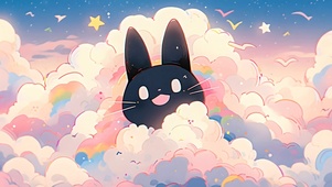 云朵黑猫