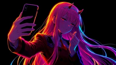 霓虹线画国家队02