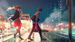 雨夜情侣
