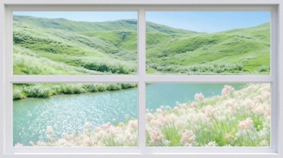 小清新窗景