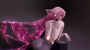 背面少女