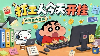 打工人今天开挂 摸鱼也会赢