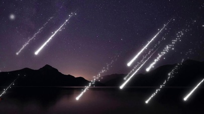 唯美星空流星雨氛围壁纸