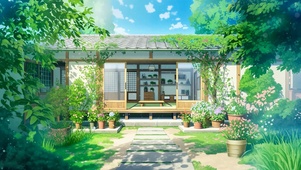 夏天温馨小院