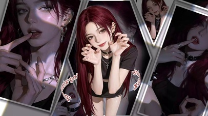 漫画滚动风少女