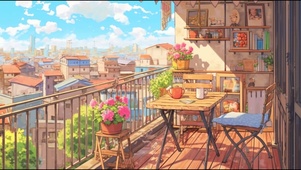 小清新阳台