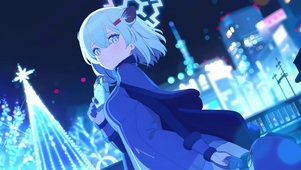 冬季可爱清纯少女