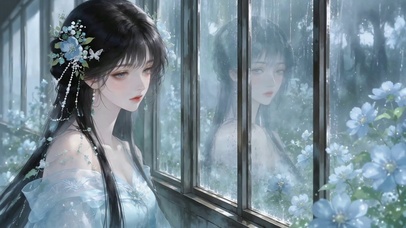 雨窗清影