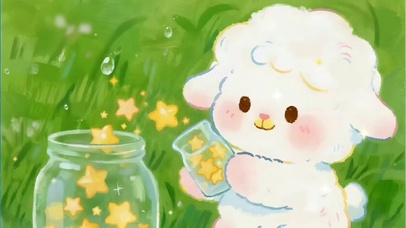 草地星瓶与小羊