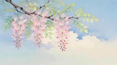 治愈小清新枝头鲜花