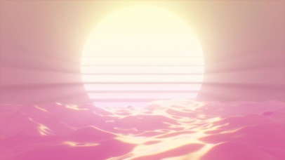 夕阳光线照射在海浪上