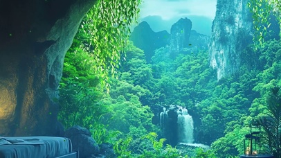 山川树木河流带鱼屏