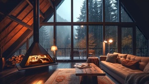 雨天 小屋
