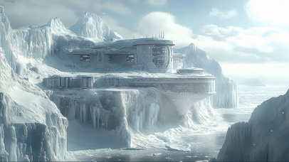 冰山神秘科考站建筑