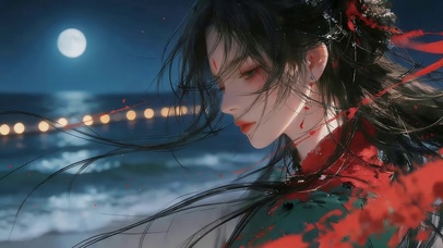 海边古风女孩