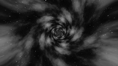 水墨黑白空间旋转