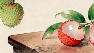 荔枝树带鱼屏