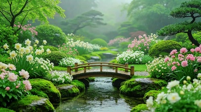 沉浸式吸氧I禅意溪流花园