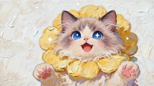 复古油画猫猫
