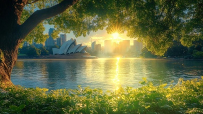 清新绿色城市公园