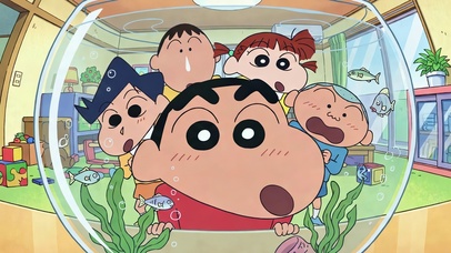 鱼缸后的春日部五人组