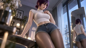 居家长腿美少女蕾塞